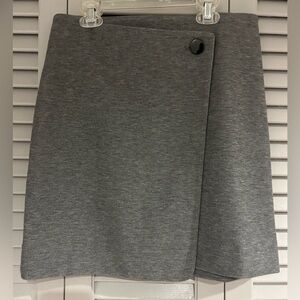 Loft, thick faux wrap mini skirt